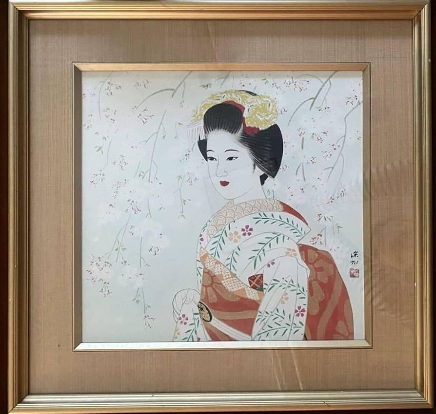 伊東 深水 舞妓 木版画 木版画 「湯気」 | ｜正光画廊